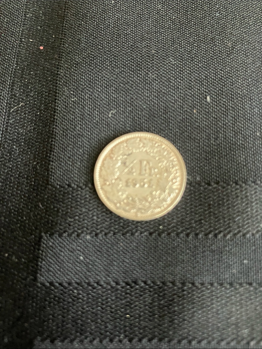 1951 Helvetia Swiss Coin 1/2 franc